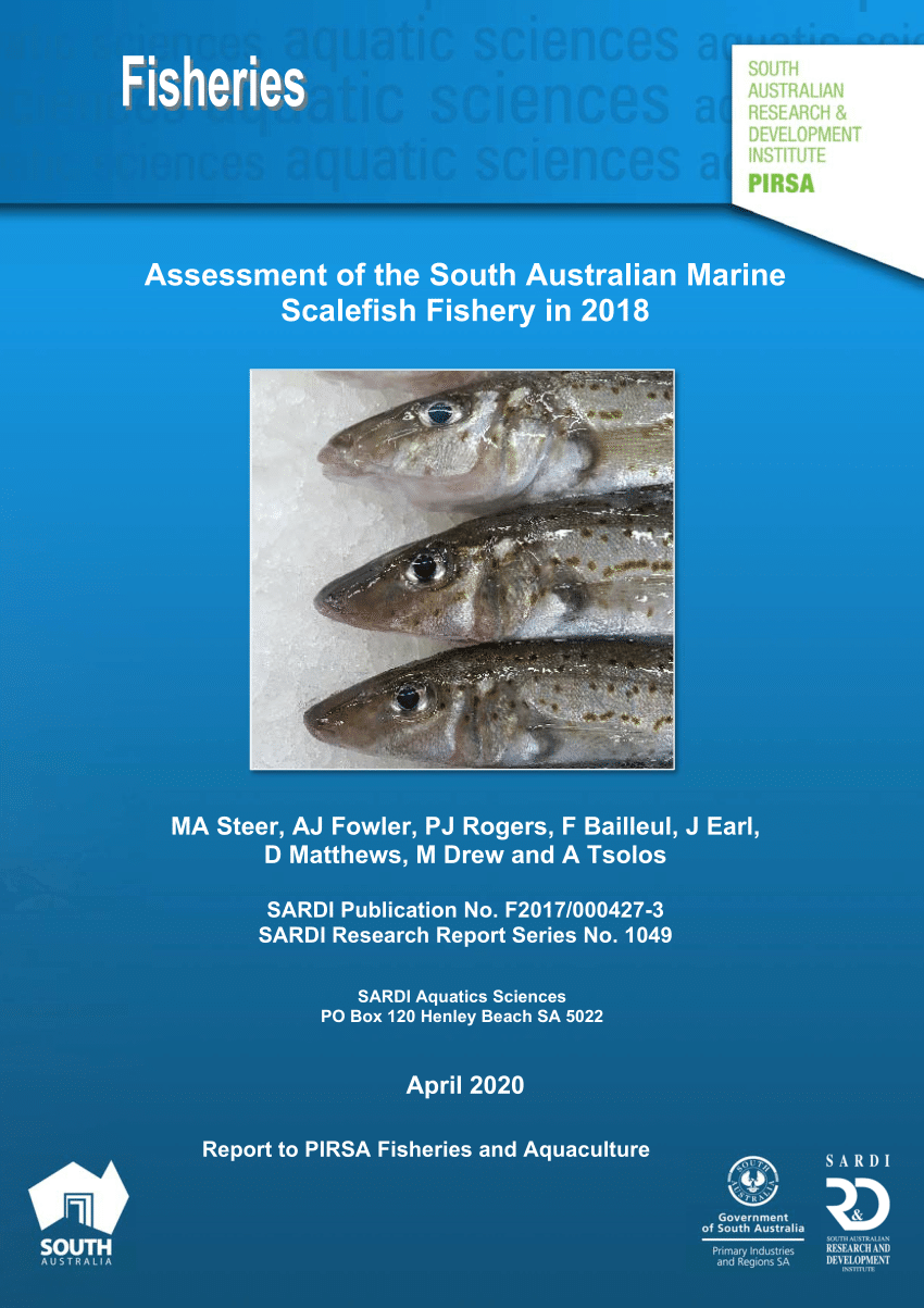 PDF) Assessment of the South Australian Marine Scalefish Fishery in 2018