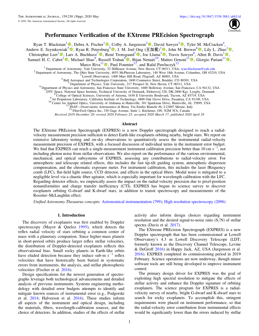 Impact Of The Atmosphere In The Rv Calculation For Airmass Values Download Scientific Diagram