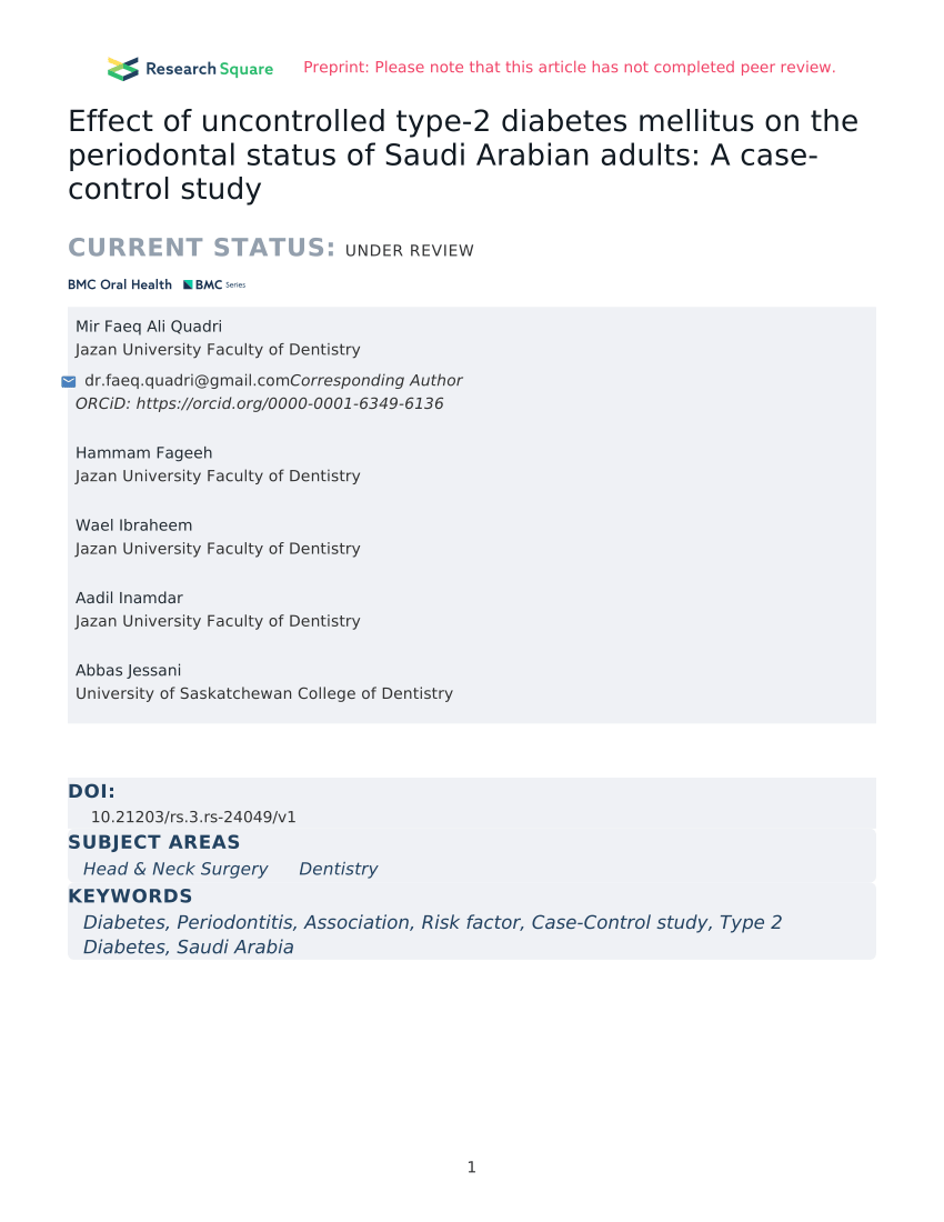 uncontrolled diabetes case study