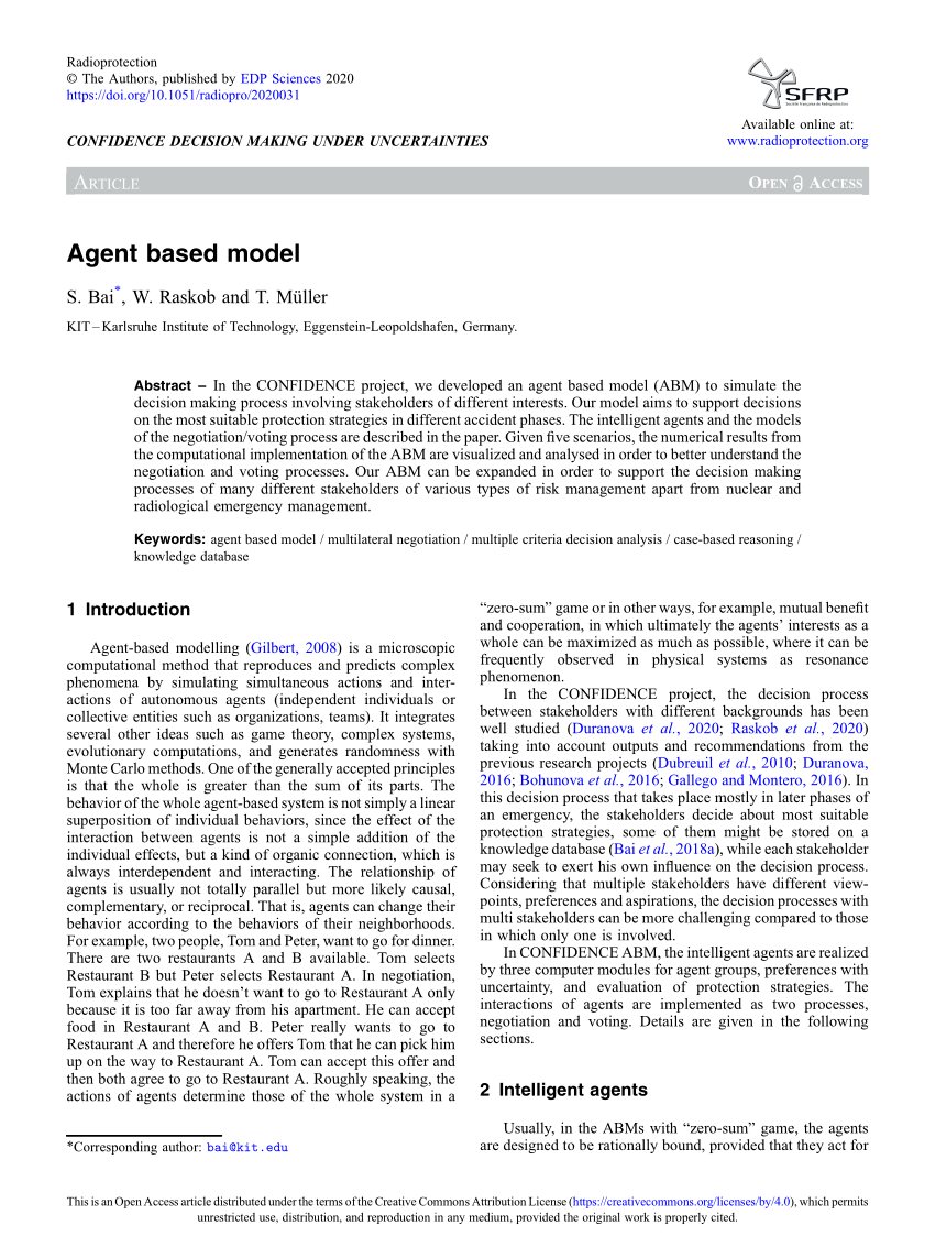 thesis on agent based model