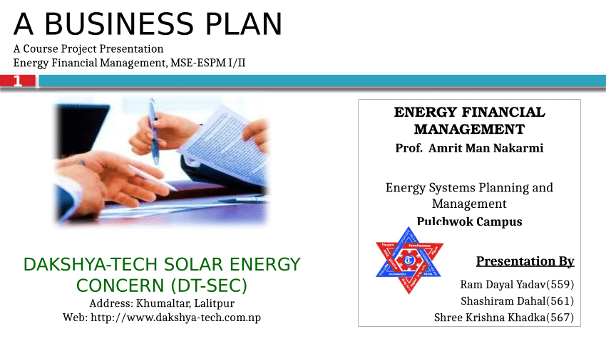 energy consulting business plan