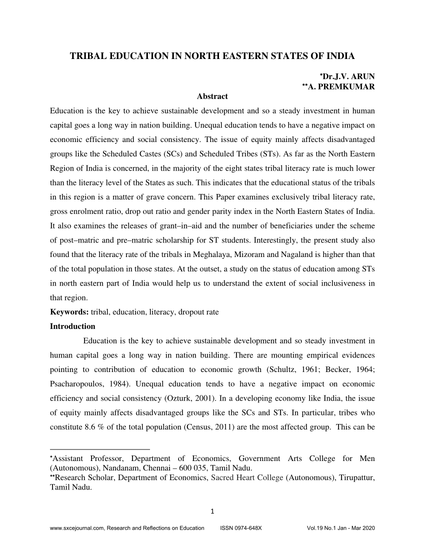 phd thesis on tribal education