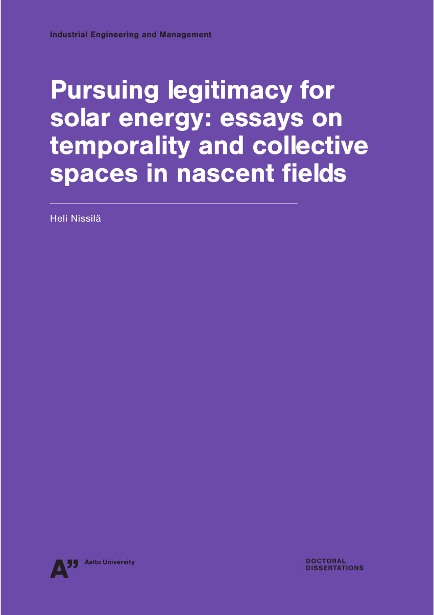 thesis statement in solar energy