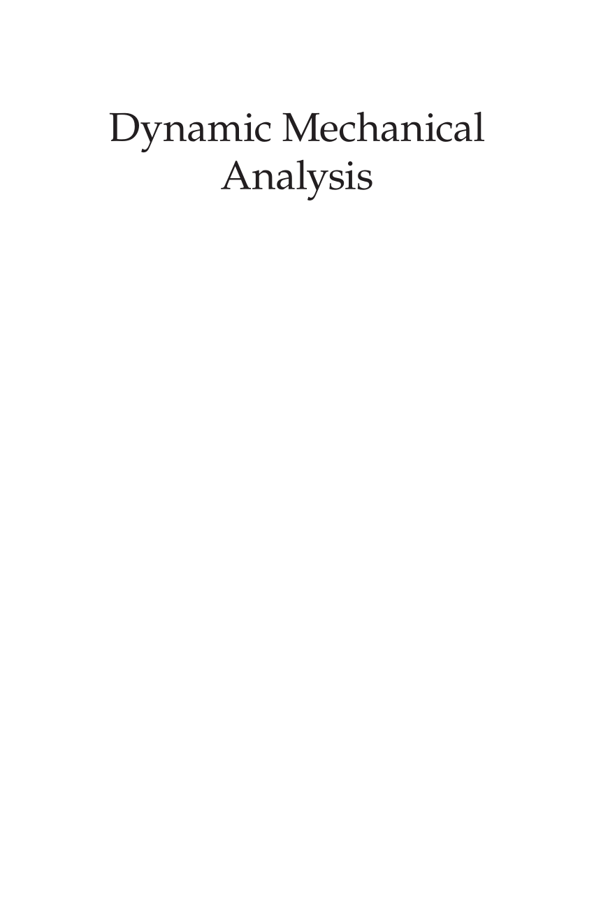 mechanical analysis thesis