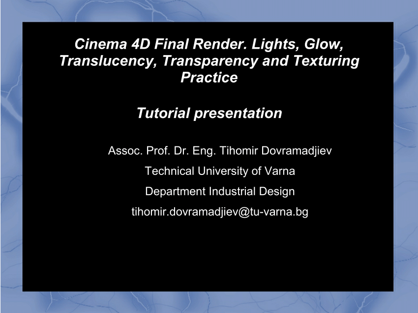 cinema 4d modeling tutorials pdf