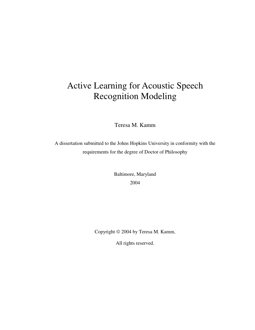 speech recognition thesis mit