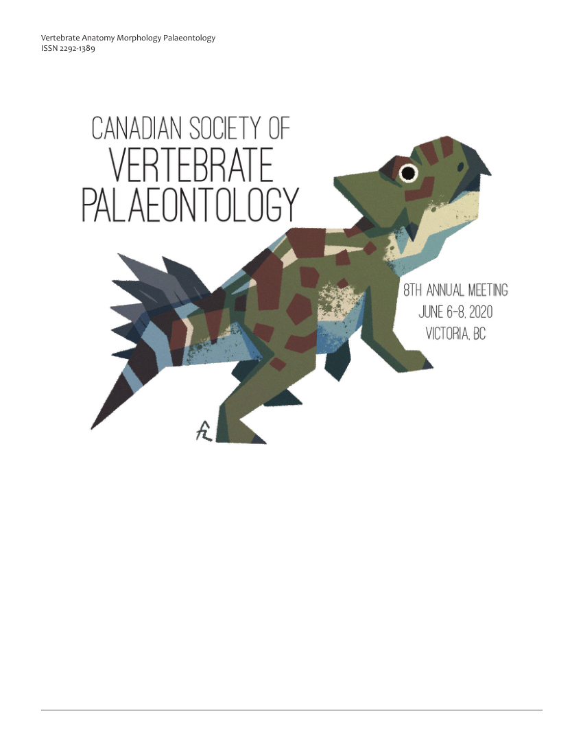 Canadian Society of Vertebrate Palaeontology Annual Meeting