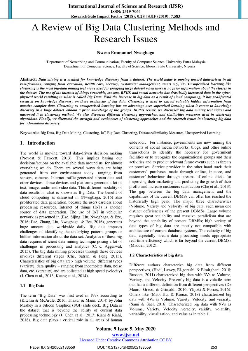 research papers on data clustering