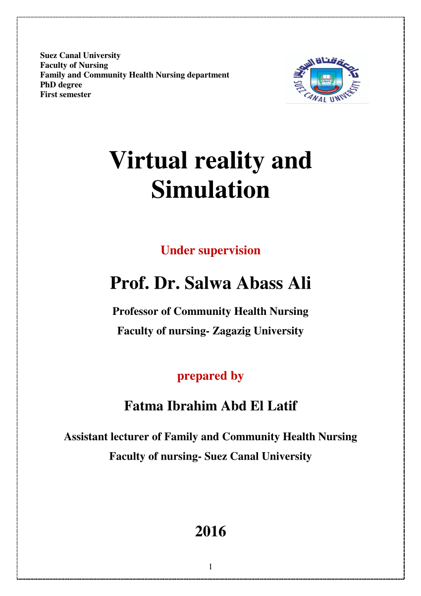 thesis virtual reality