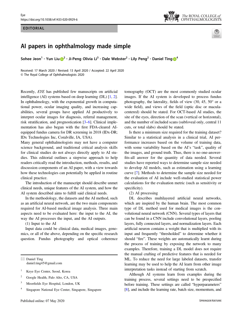 research paper on eye technology