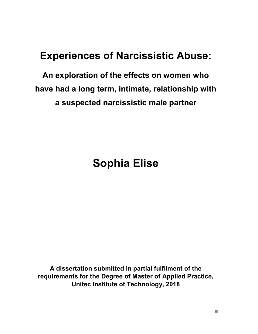 Abuse how men women narcissistic Five Types