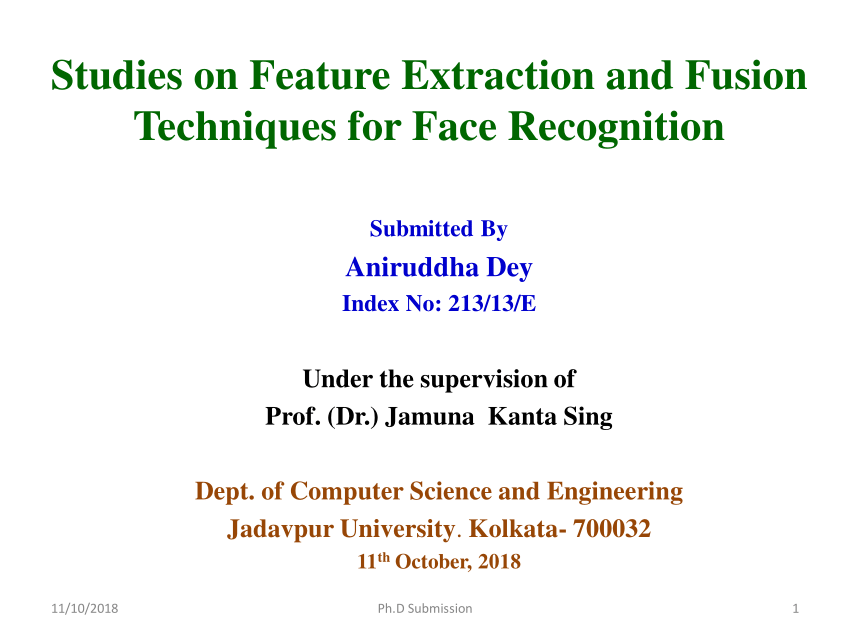 face recognition phd thesis