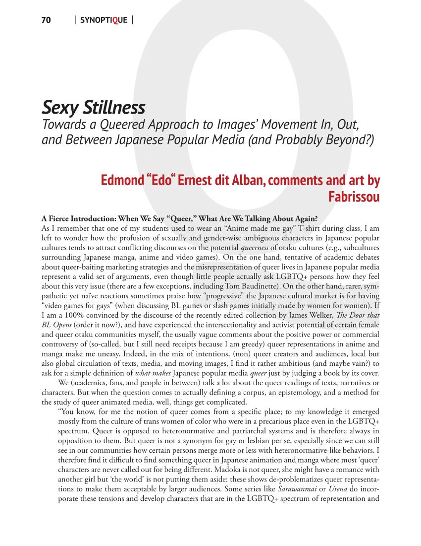 PDF) Sexy Stillness Towards a Queered Approach to Images Movement In, Out, and Between Japanese Media (and probably Beyond?) pic