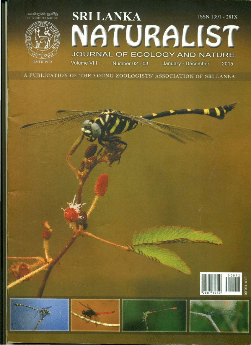 PDF) Odonata fauna of Bellanwila - Attidiya sanctuary, Colombo district,  Sri Lanka