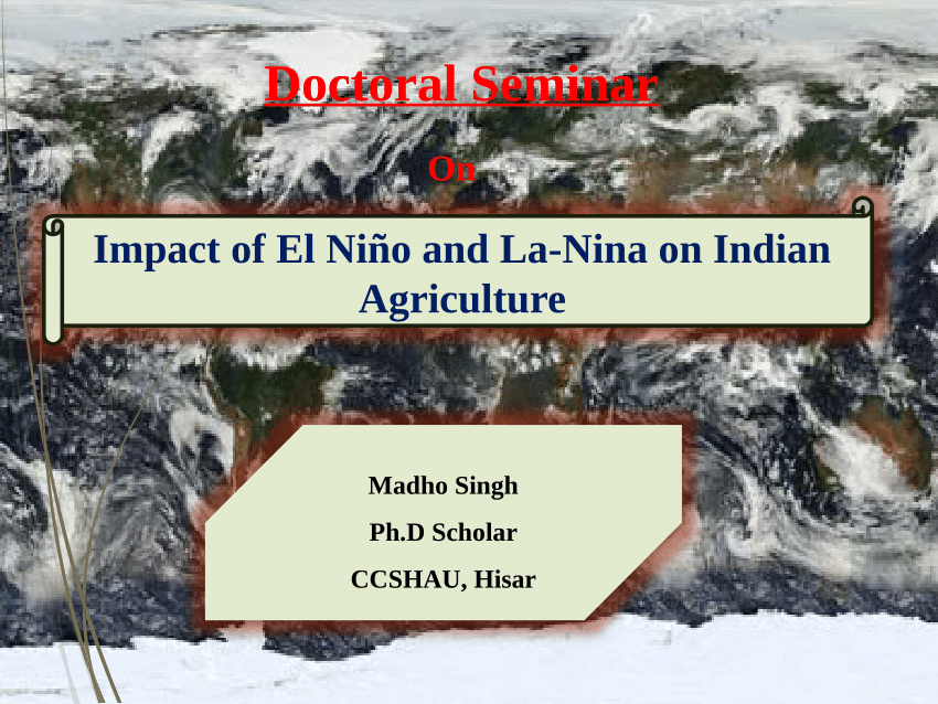 (PDF) Impact of El nino & La nina on Indian Agriculture