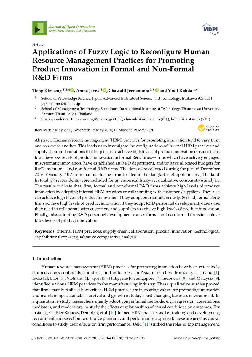 Determinants Of Process Innovation Results Of Logistic Regressions Download Table