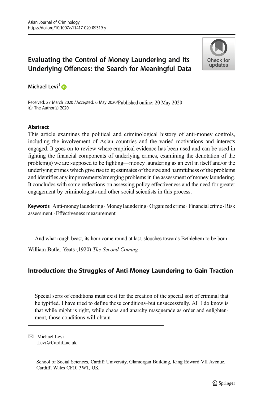 research paper on money laundering pdf