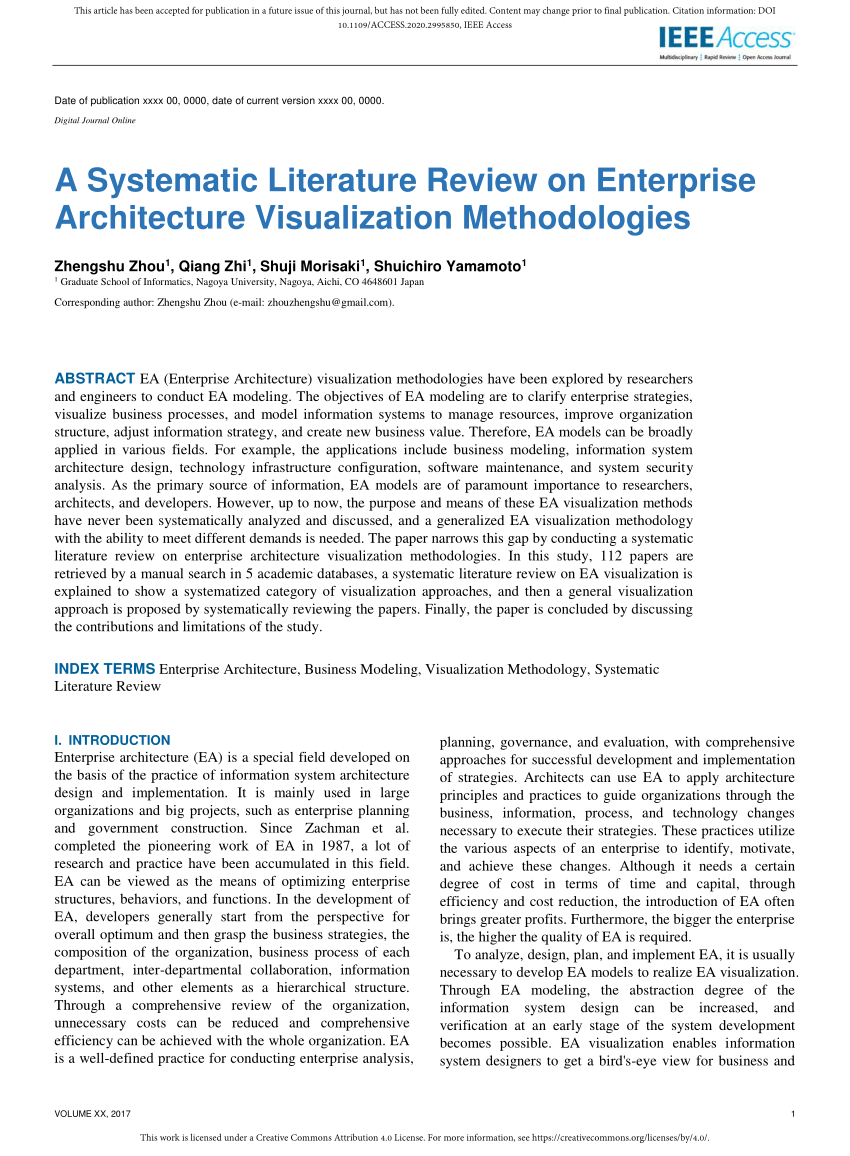 a systematic literature review on enterprise architecture implementation methodologies