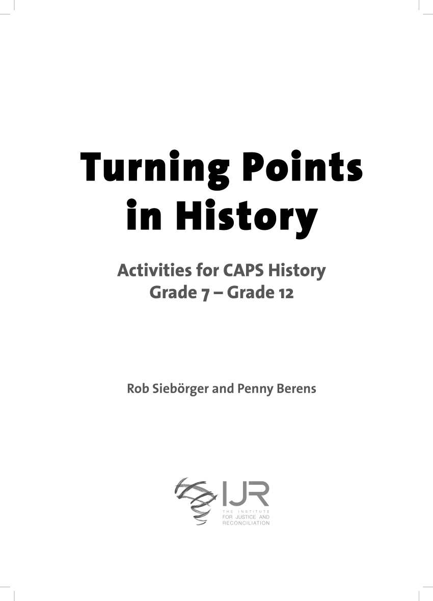 pdf turning points in history activities for caps history grade 7 grade 12