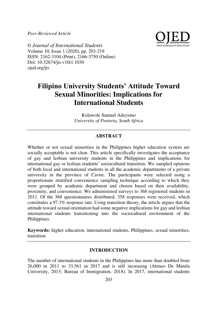 research title about sex education in the philippines
