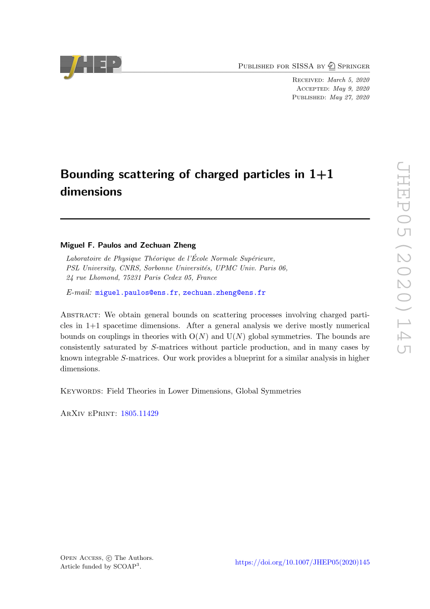 The 2 2 S Matrix Element Time Runs Vertically In This Figure In Two Download Scientific Diagram