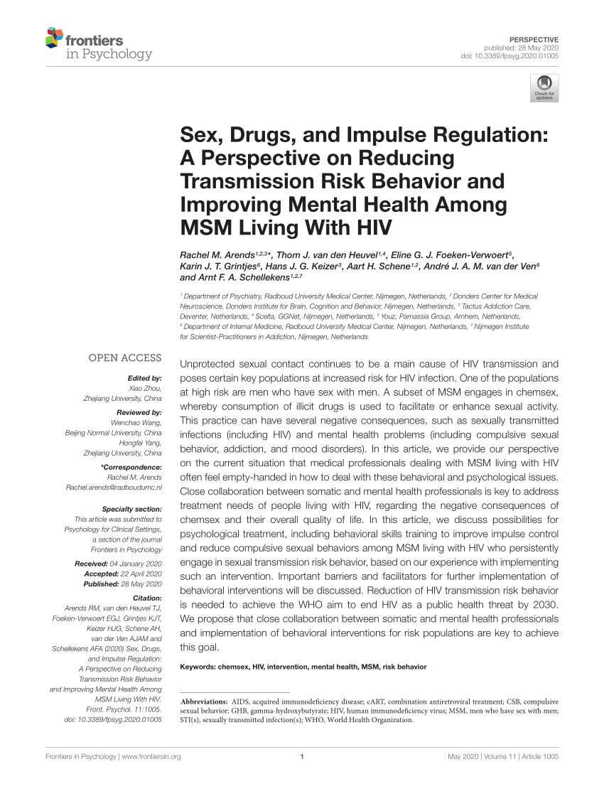 Frontiers Sex Drugs And Impulse Regulation A Perspective On Hot Sex Picture