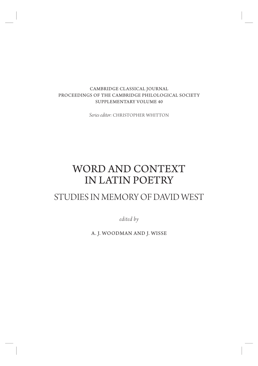 PDF) Diccionario de motivos amatorios en la literatura latina (ss. III a.  C.-II d. C.)