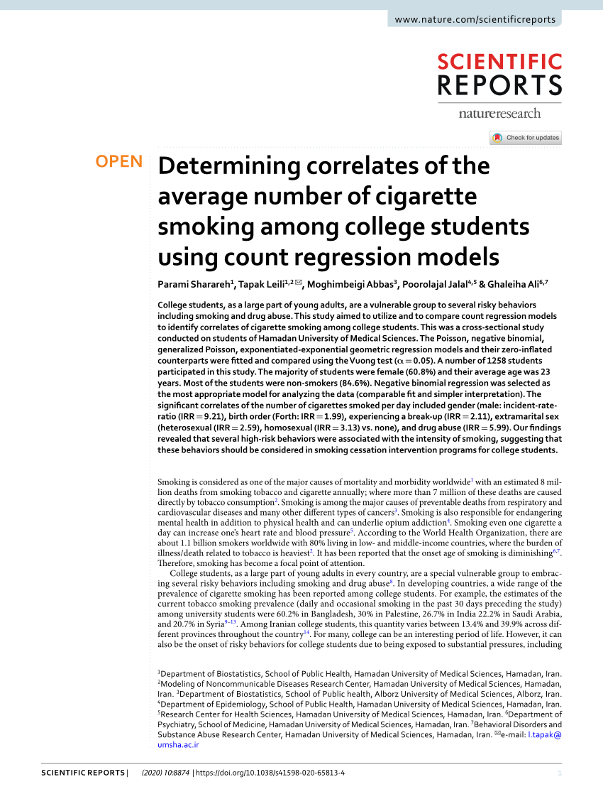 research proposal on smoking among students