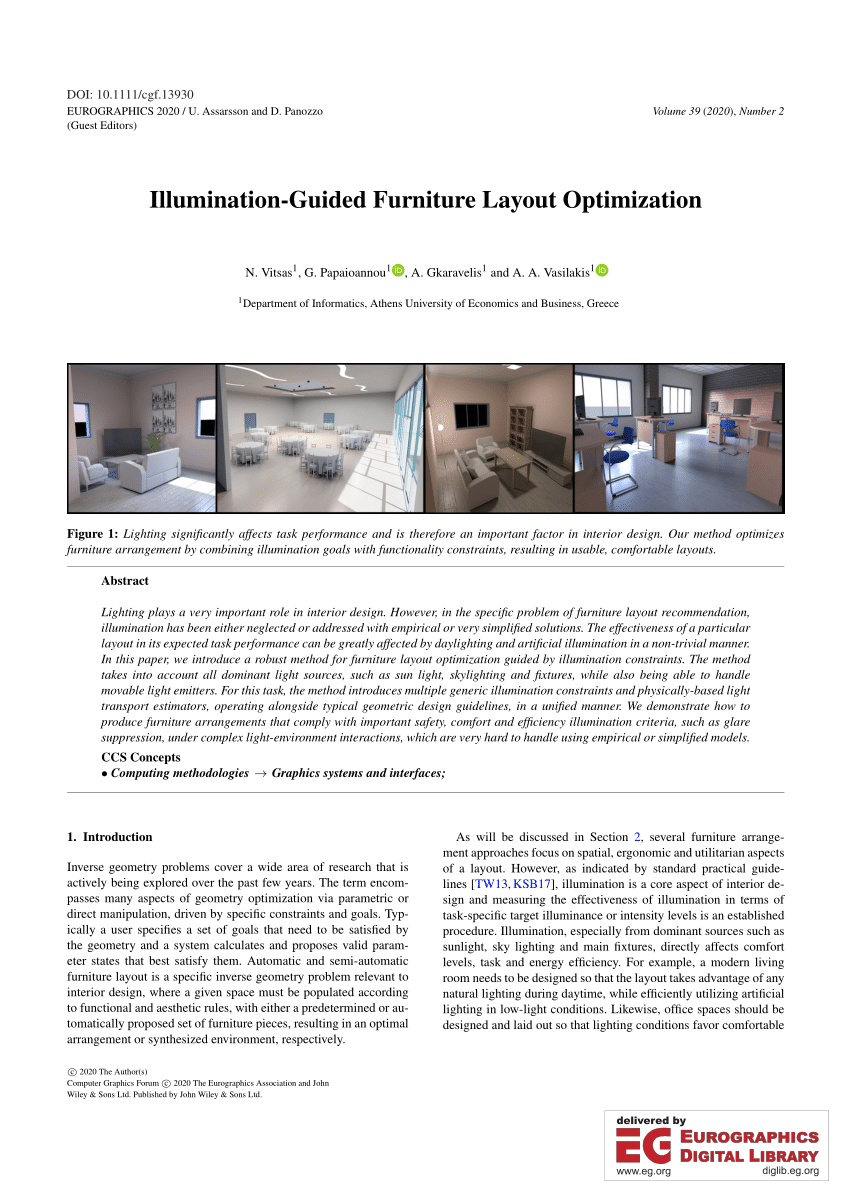 Pdf Illumination Guided Furniture Layout Optimization