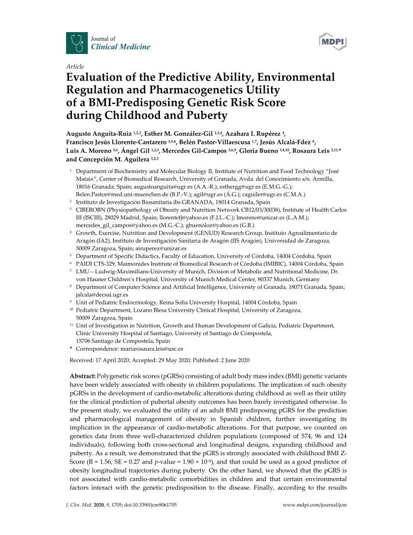 Pdf Evaluation Of The Predictive Ability Environmental