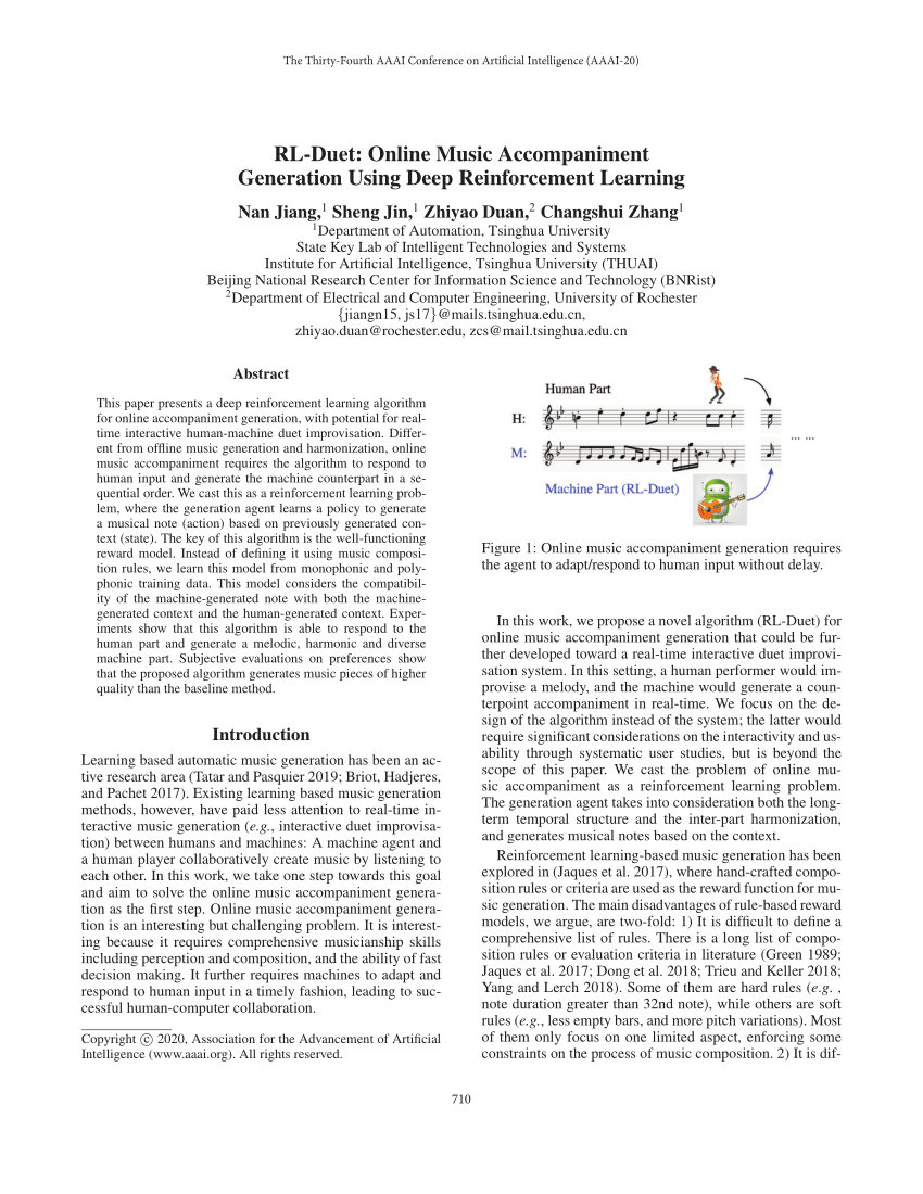 Pdf Rl Duet Online Music Accompaniment Generation Using Deep Reinforcement Learning - download roblox id codes for black yellowmask off