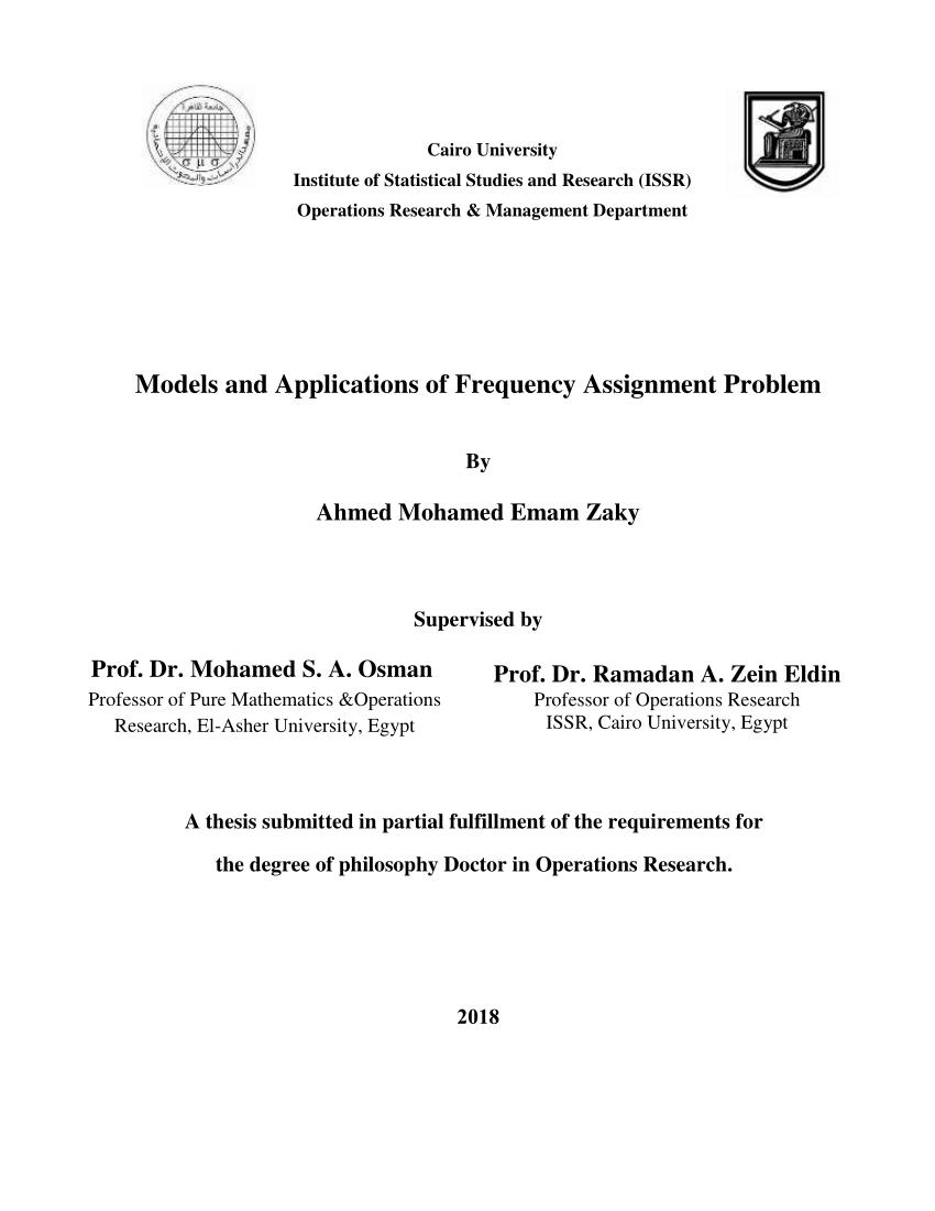 frequency assignment theory and applications