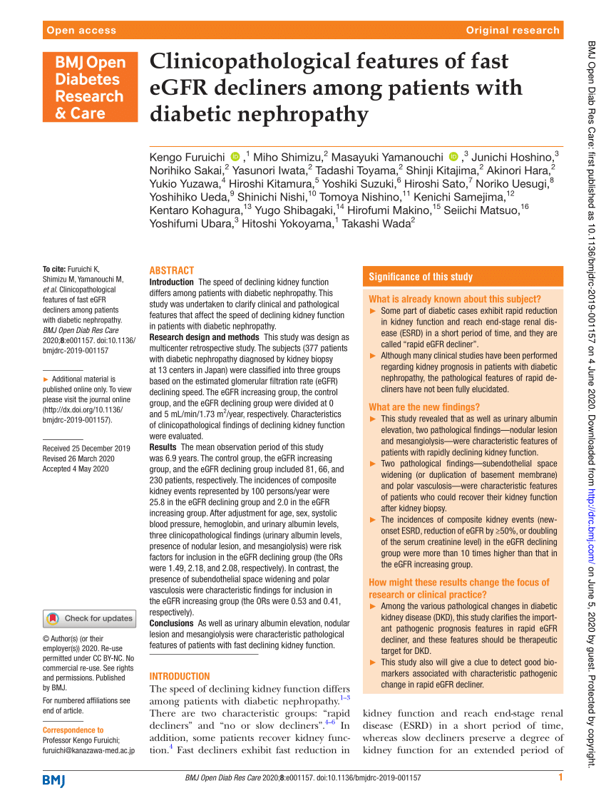 diabetic nephropathy bmj