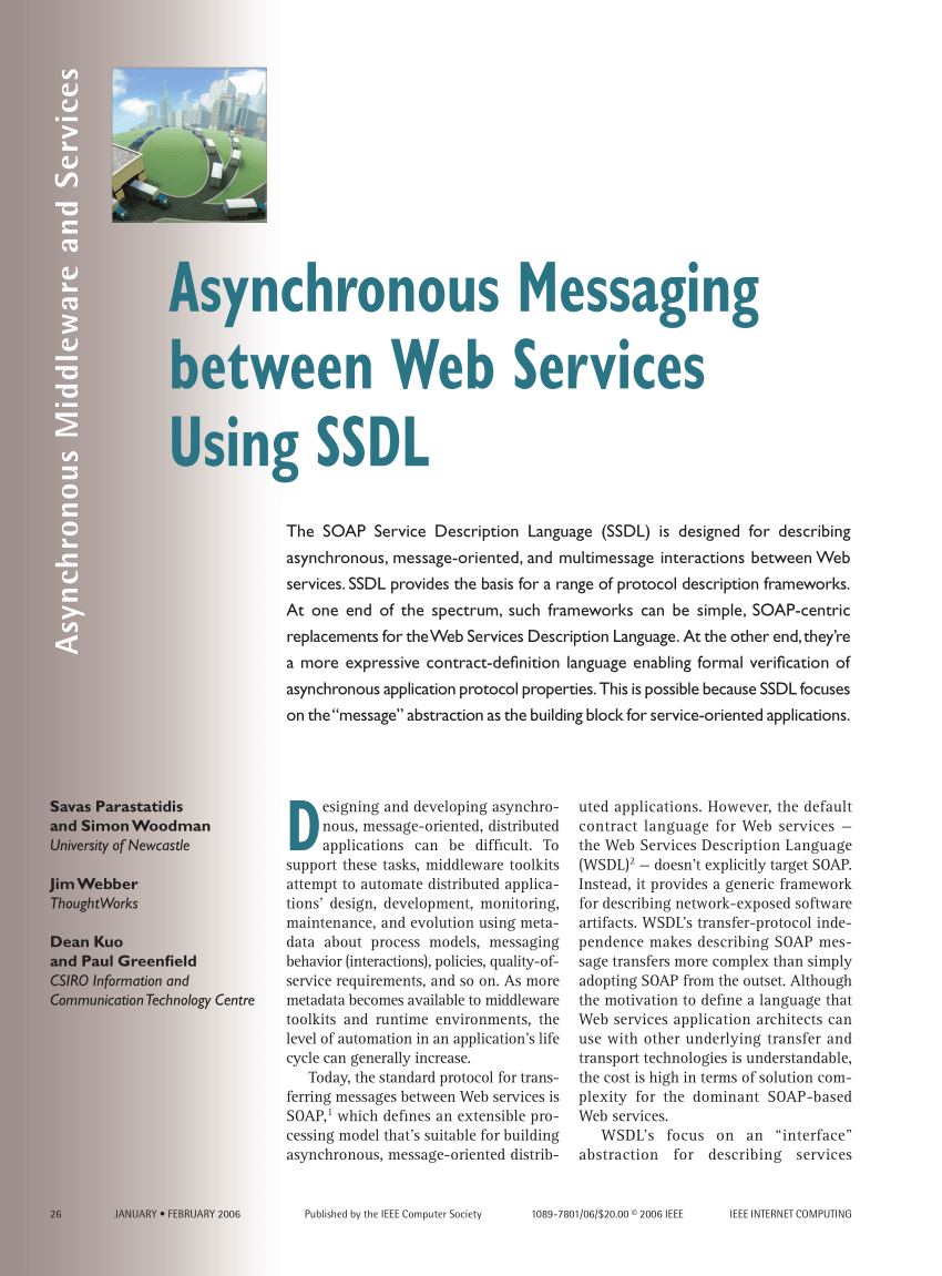 PDF) Asynchronous messaging between Web services using SSDL