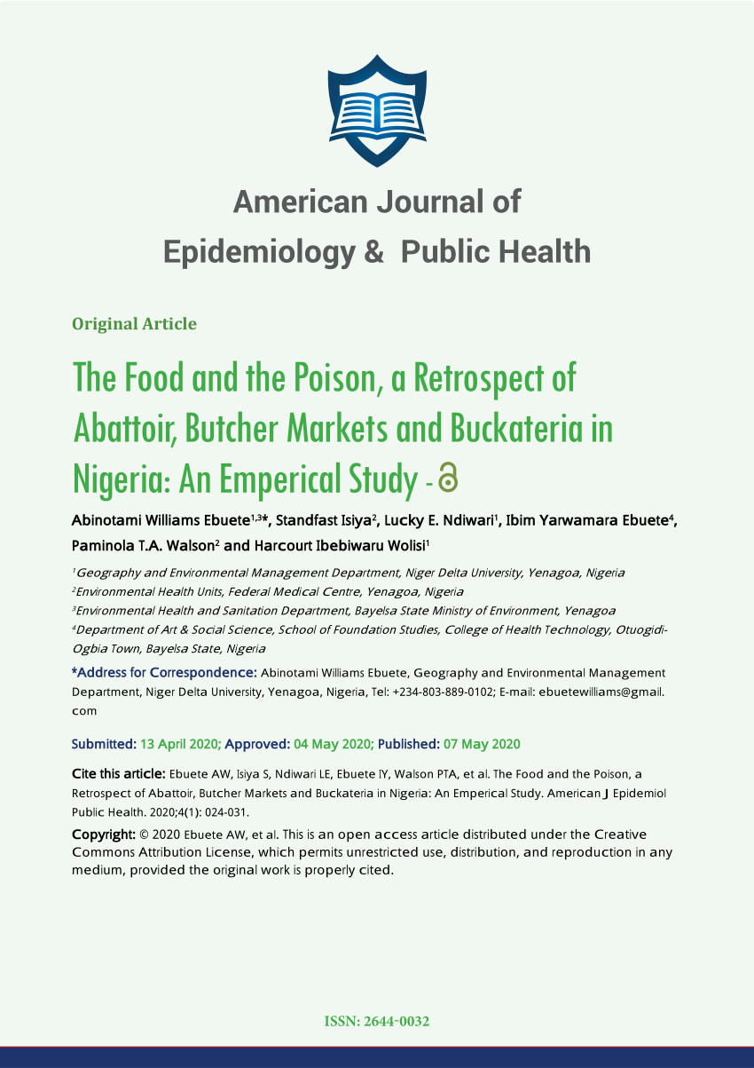 case study of abattoir in nigeria