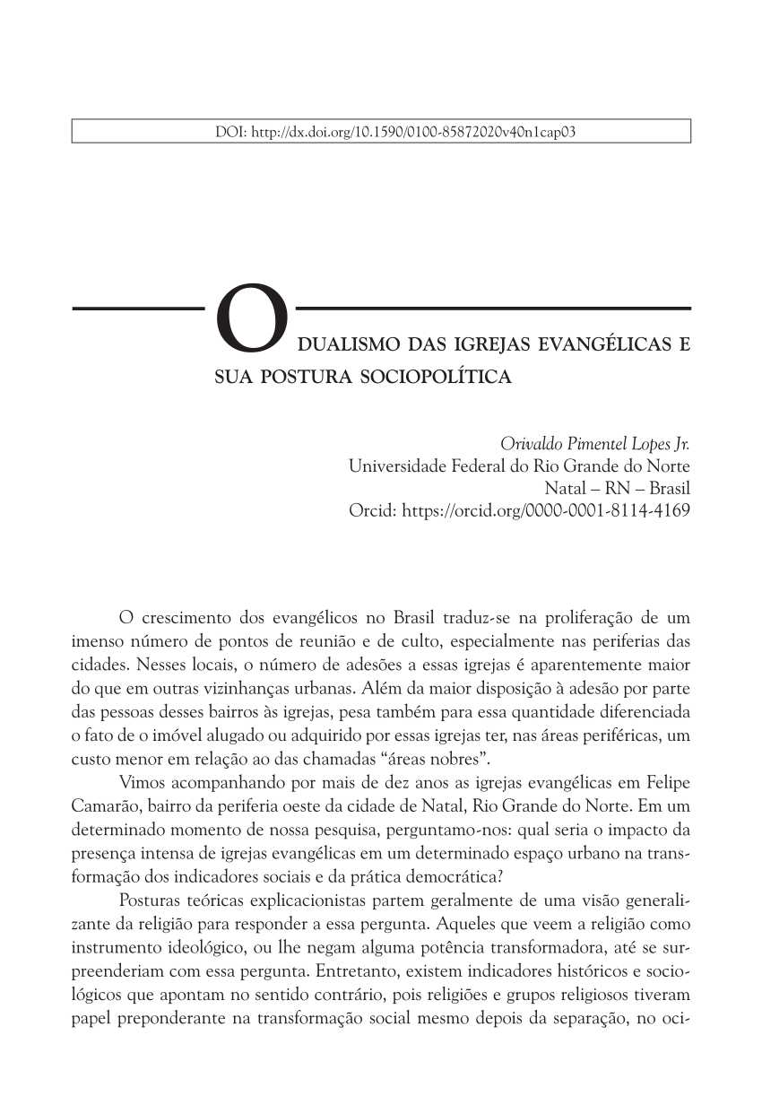 O crescimento pentecostal e os desafios para o campo popular