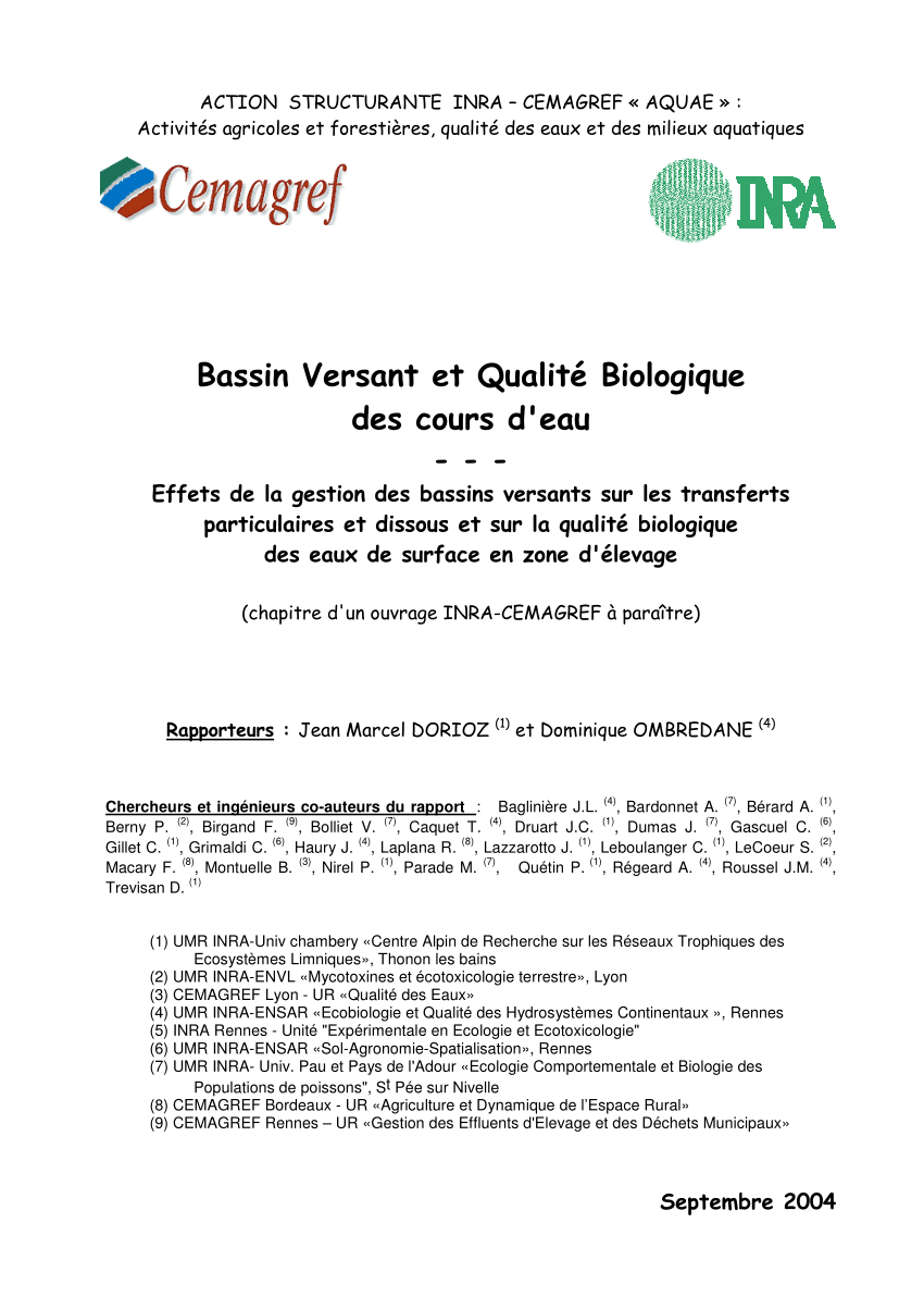 Chapitre 2 - Le bassin versant, un cadre privilégié pour l'étude