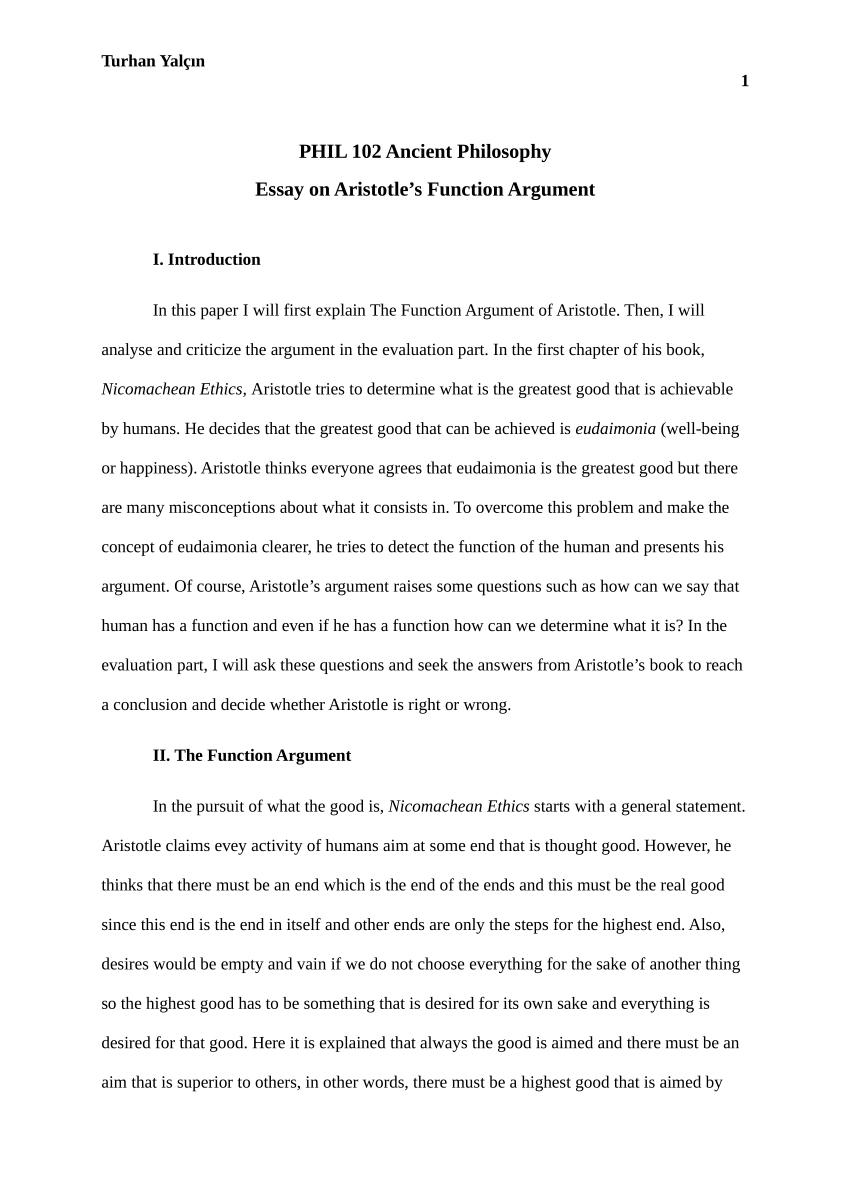 research paper on aristotle