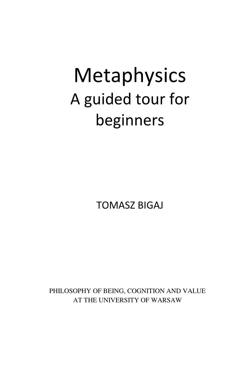 metaphysics book