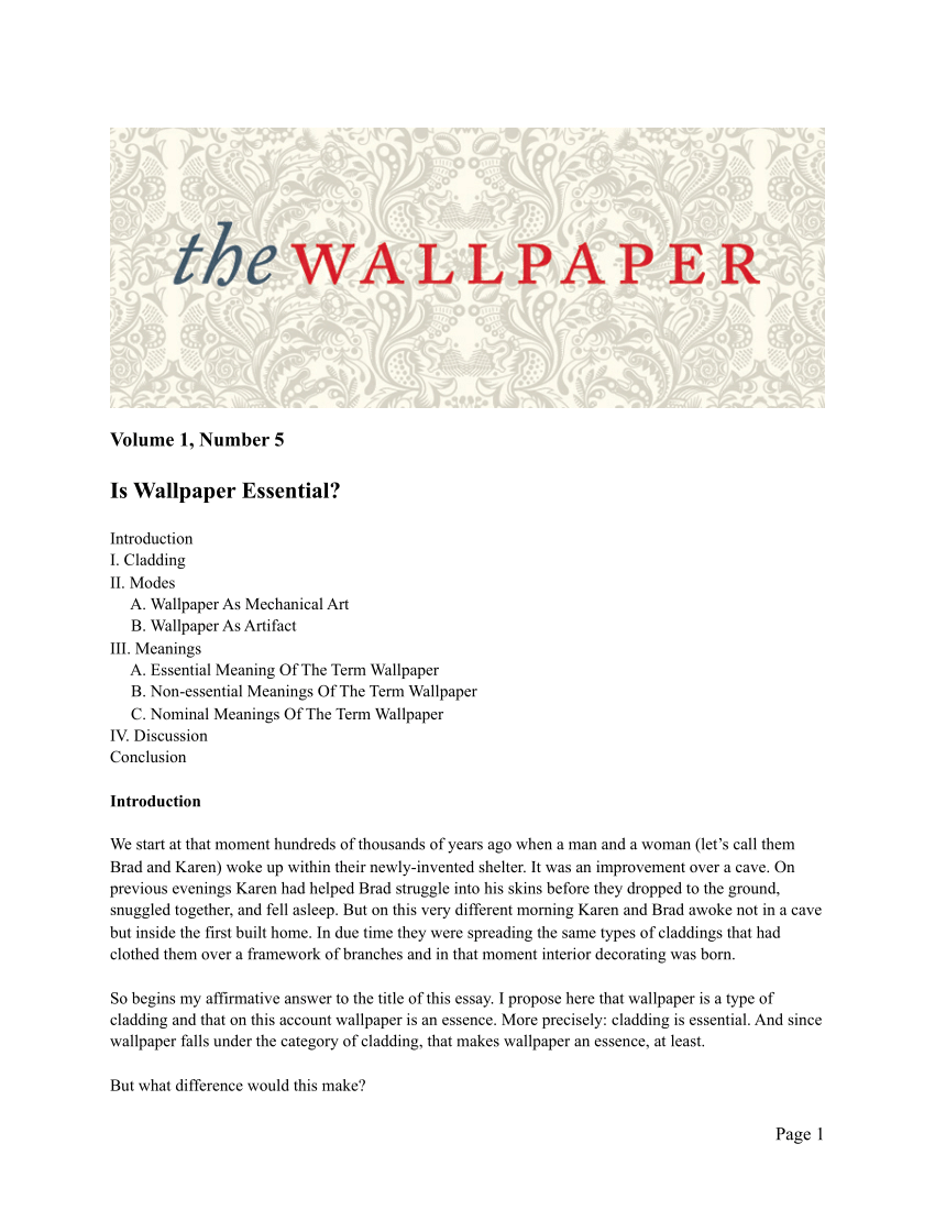 PDF) The WALLPAPER, Volume 1, Number 5