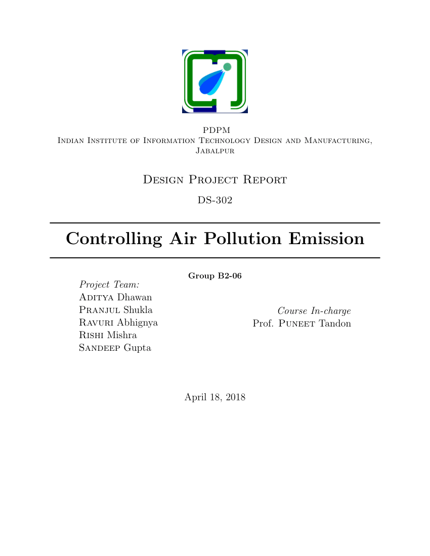research proposal environmental pollution