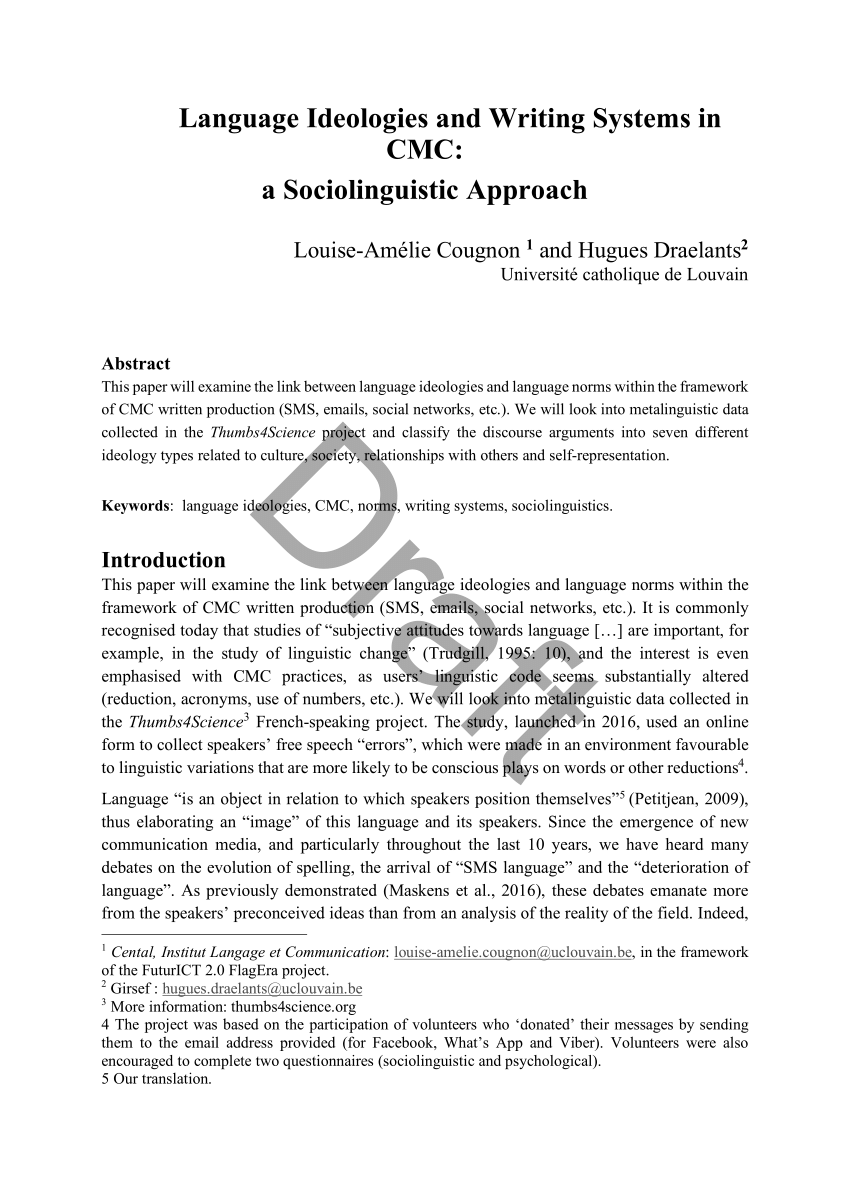 sociolinguistic approaches to writing systems research