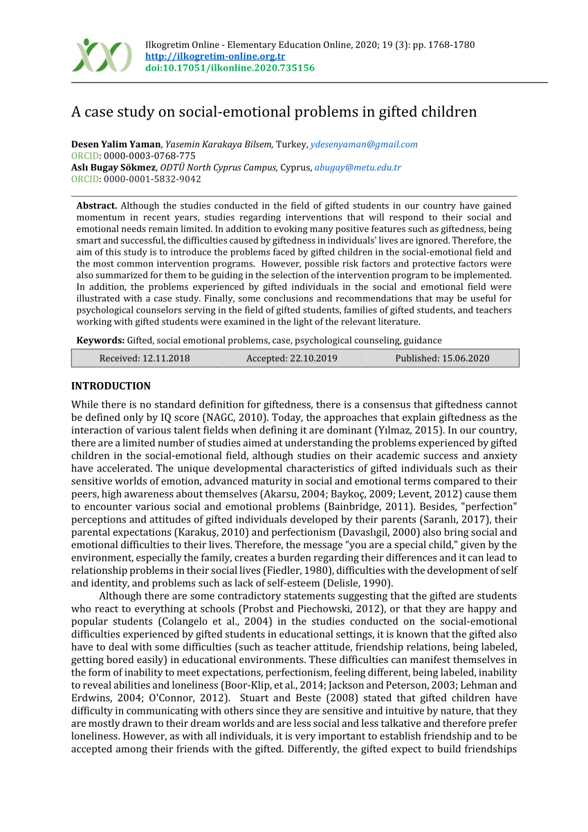 PDF) David, H. (2014). Joy: A case study of a gifted underachiever.  Advanced Development Journal.