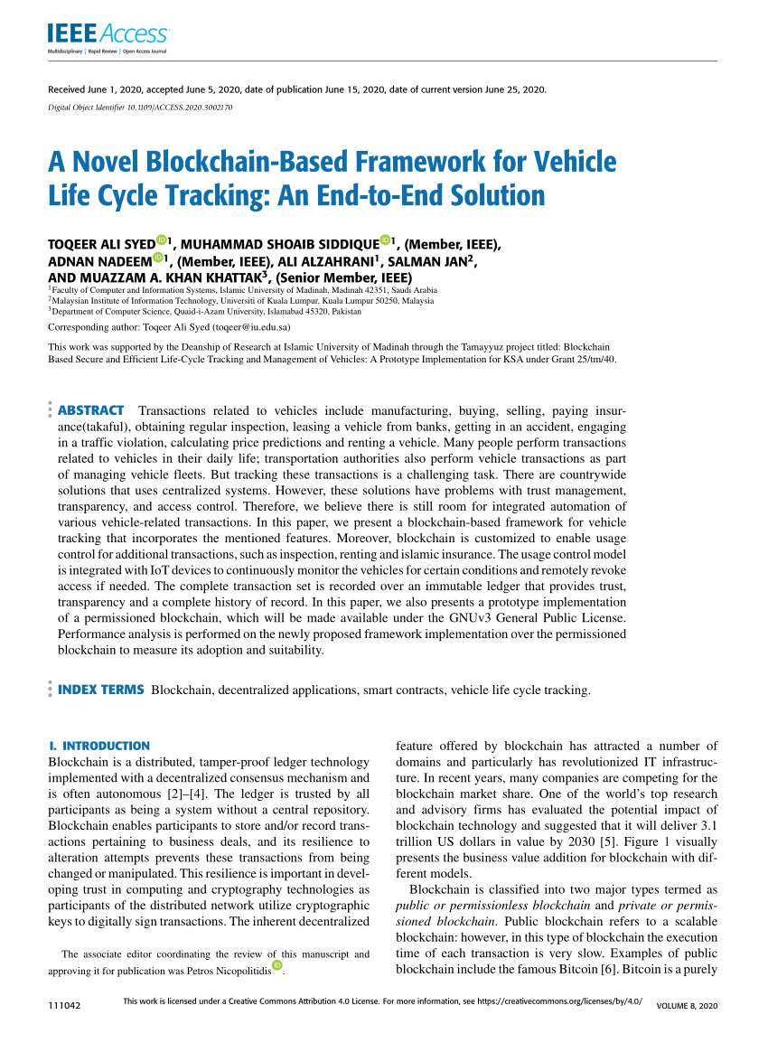 PDF) A Novel Blockchain-Based Framework for Vehicle Life Cycle ...