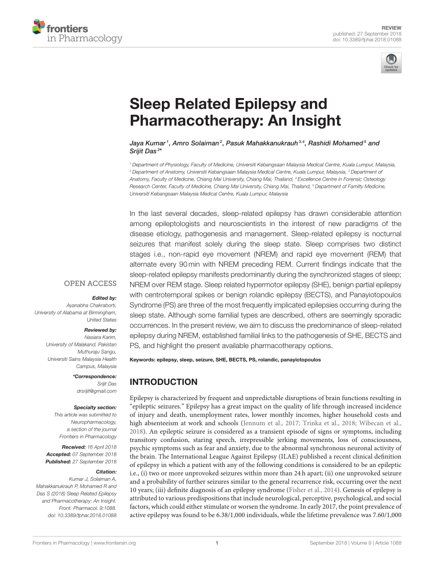 treatment for nocturnal epilepsy