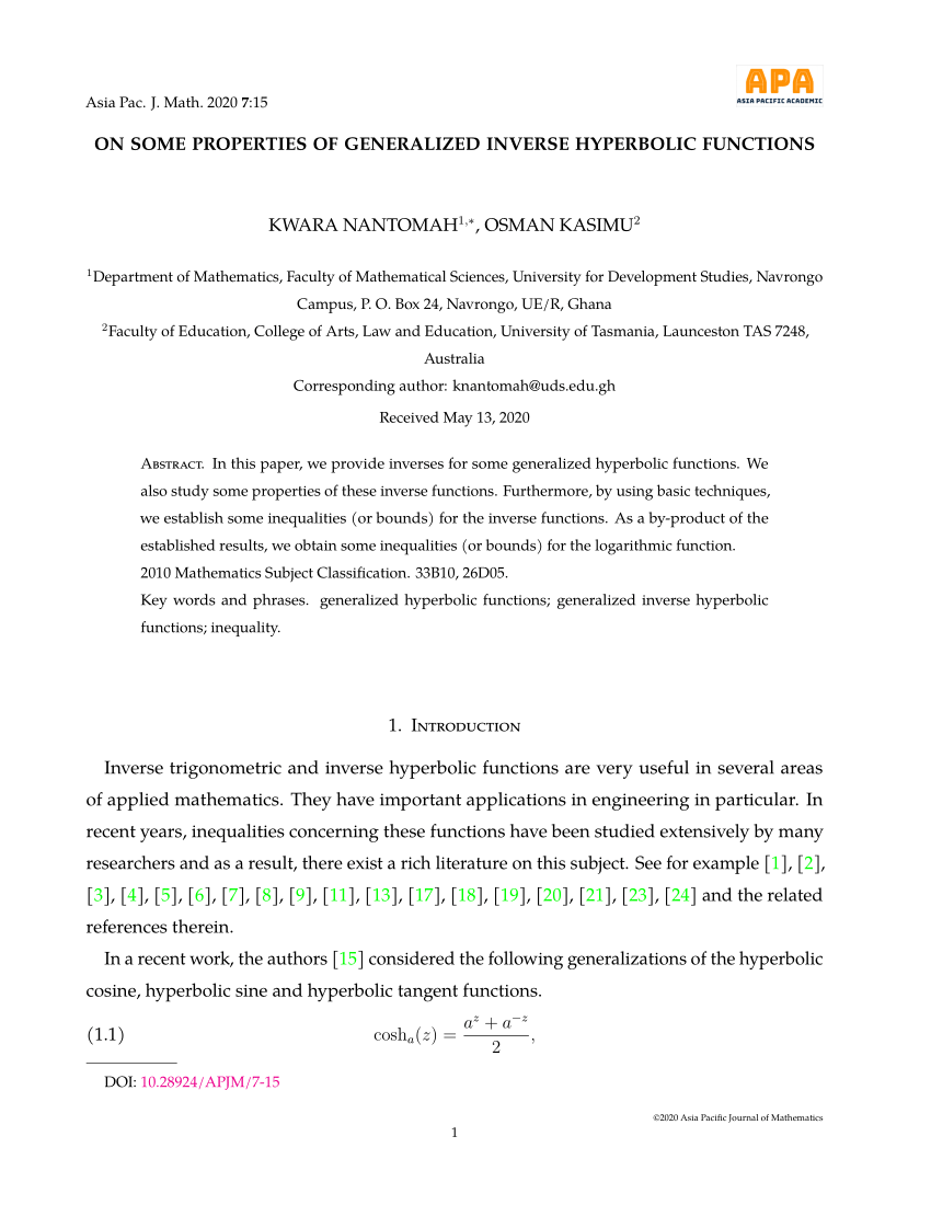 pdf-on-some-properties-of-generalized-inverse-hyperbolic-functions