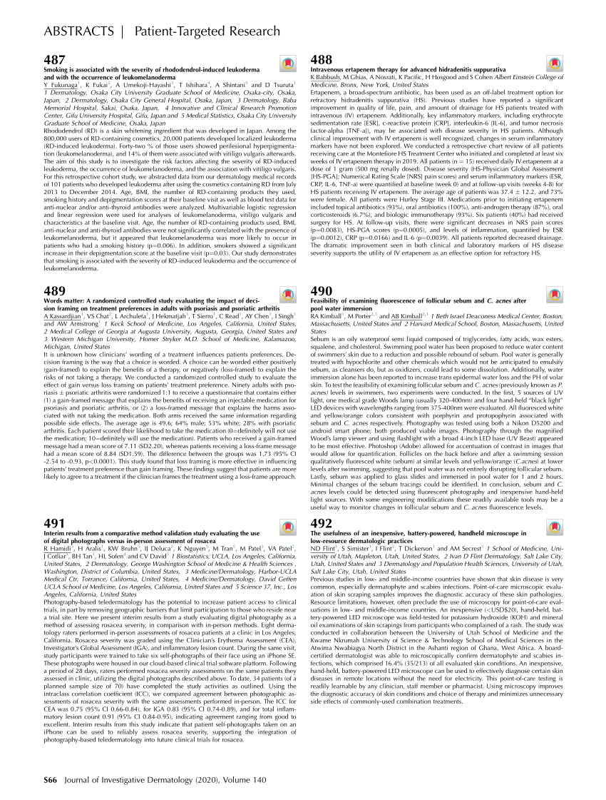 Pdf Intravenous Ertapenem Therapy For Advanced Hidradenitis