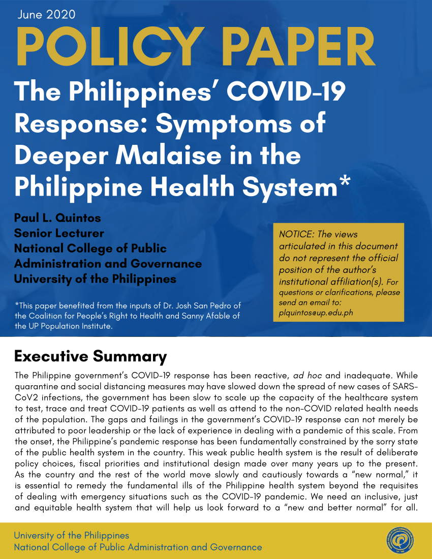 thesis about health in the philippines