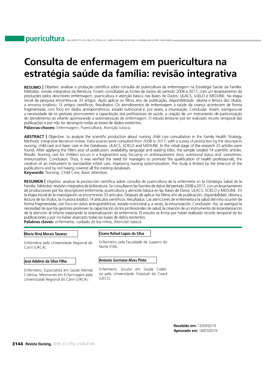 PUERICULTURA: UM GUIA PARA O ENFERMEIRO NA ATENÇÃO PRIMÁRIA À