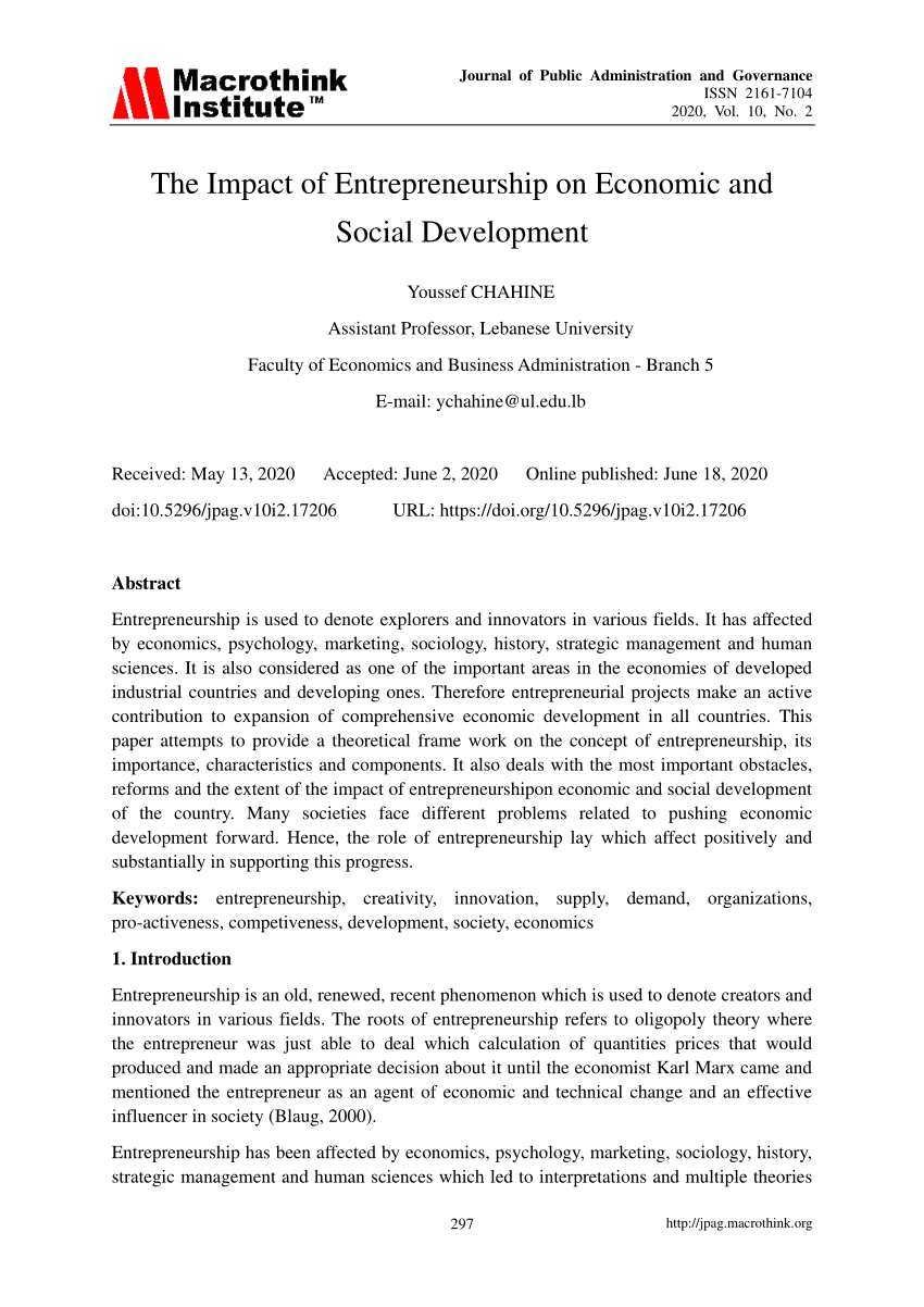 research paper on economic development